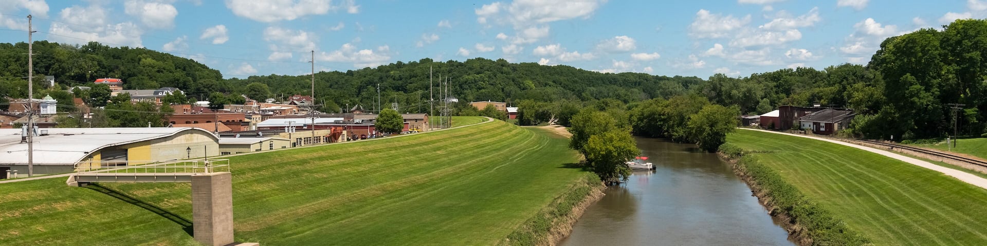 River and a path way in Galena
