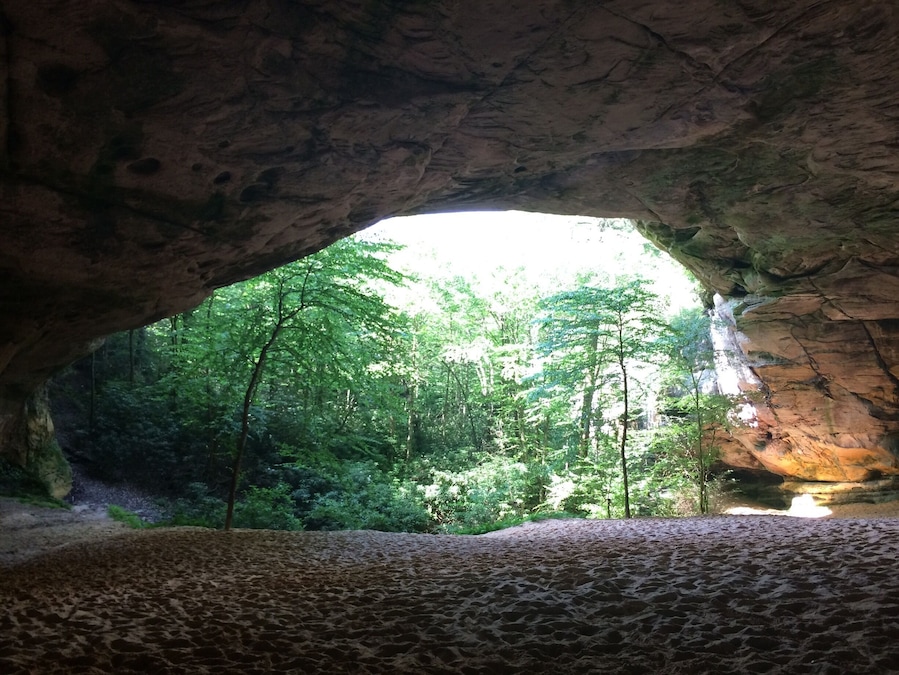 A pretty good 5.64 mile hike up a mountain side will get you to this beauty. Sand Cave is literally that, a sand cave created by the sandstone that makes up the cave. It's beauty is breathtaking! There is a small waterfall, assuming there has been a good rain, to the right as you leave the cave. This was one of the most incredible hikes I had been on in a while!
#weekendgetaway #roadtrip #sandcave #wanderlust
