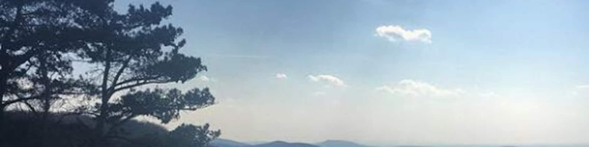 I almost got blown off this mountain trying to take this picture, super windy! lol