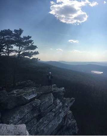 I almost got blown off this mountain trying to take this picture, super windy! lol