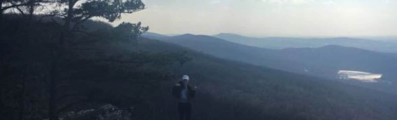 I almost got blown off this mountain trying to take this picture, super windy! lol