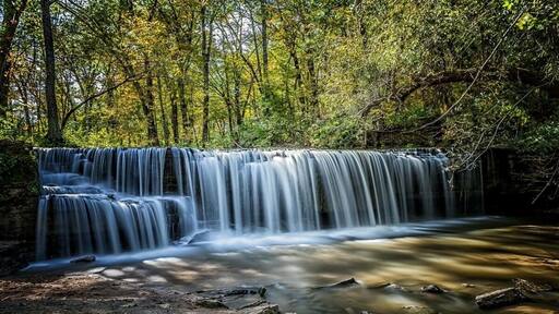 Hidden Falls on an autumn day in Nerstrand, MN