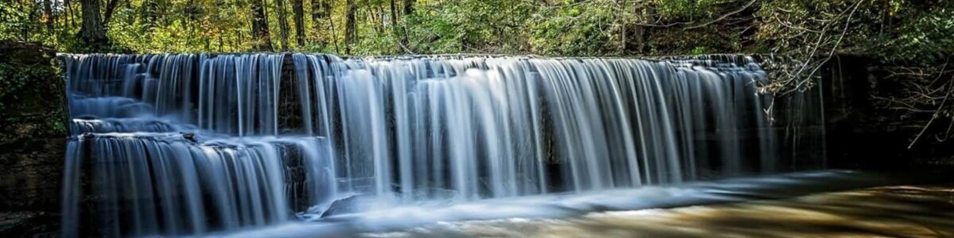 Hidden Falls on an autumn day in Nerstrand, MN