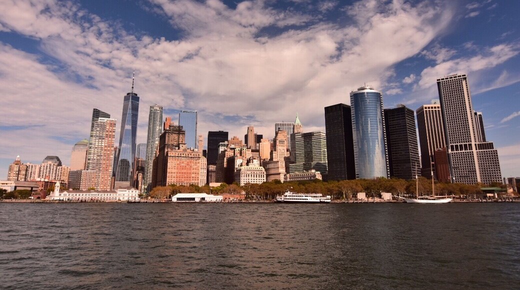 Skyline View of New York on the Hudson River