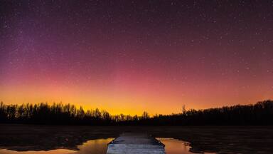 “Auroras on the dock”
Taken during the Saint Patty’s Day Aurora of 2015 at killdeer reservoir, a great night viewing area of the stars in Ohio