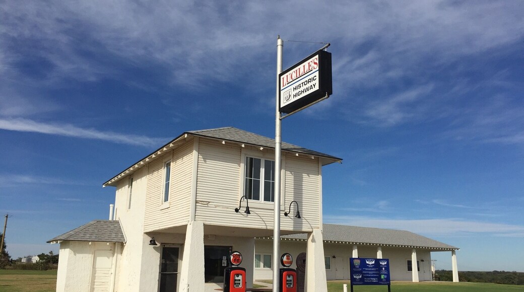 Historic Lucille's on Old Route 66 at Hydro, Oklahoma.
