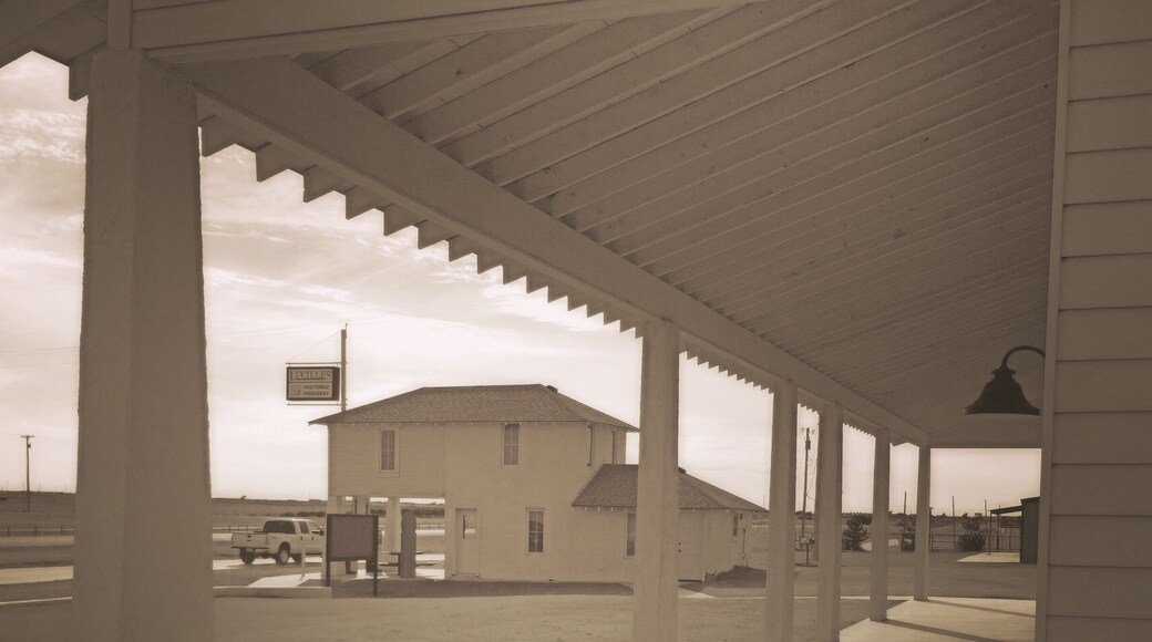 Peek through the windows for a look back in time.