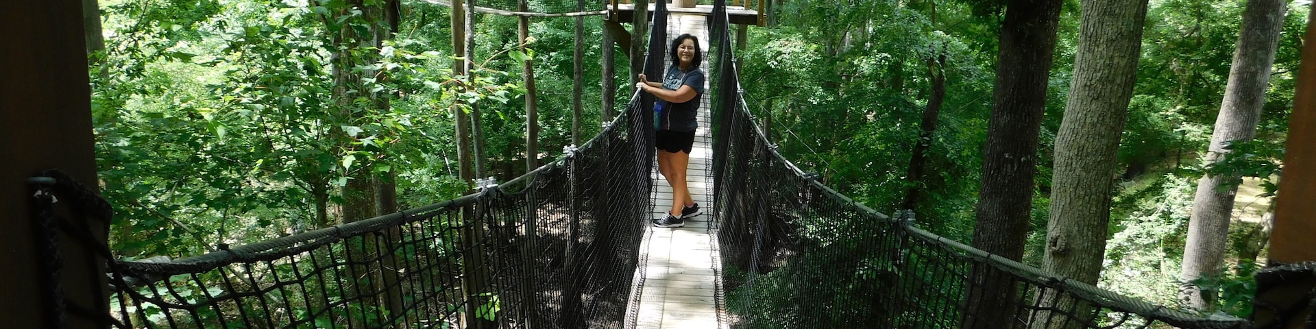 The tree canopy walk is cool.  If you don't like high places might not be for you and the bridges do bounce when you walk across to the next platform. It is beautiful with the river under you.