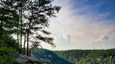 Beautiful trail, only 2 miles long, out and back, lots of photo opportunities, with a waterfall and and an amazing overlook.