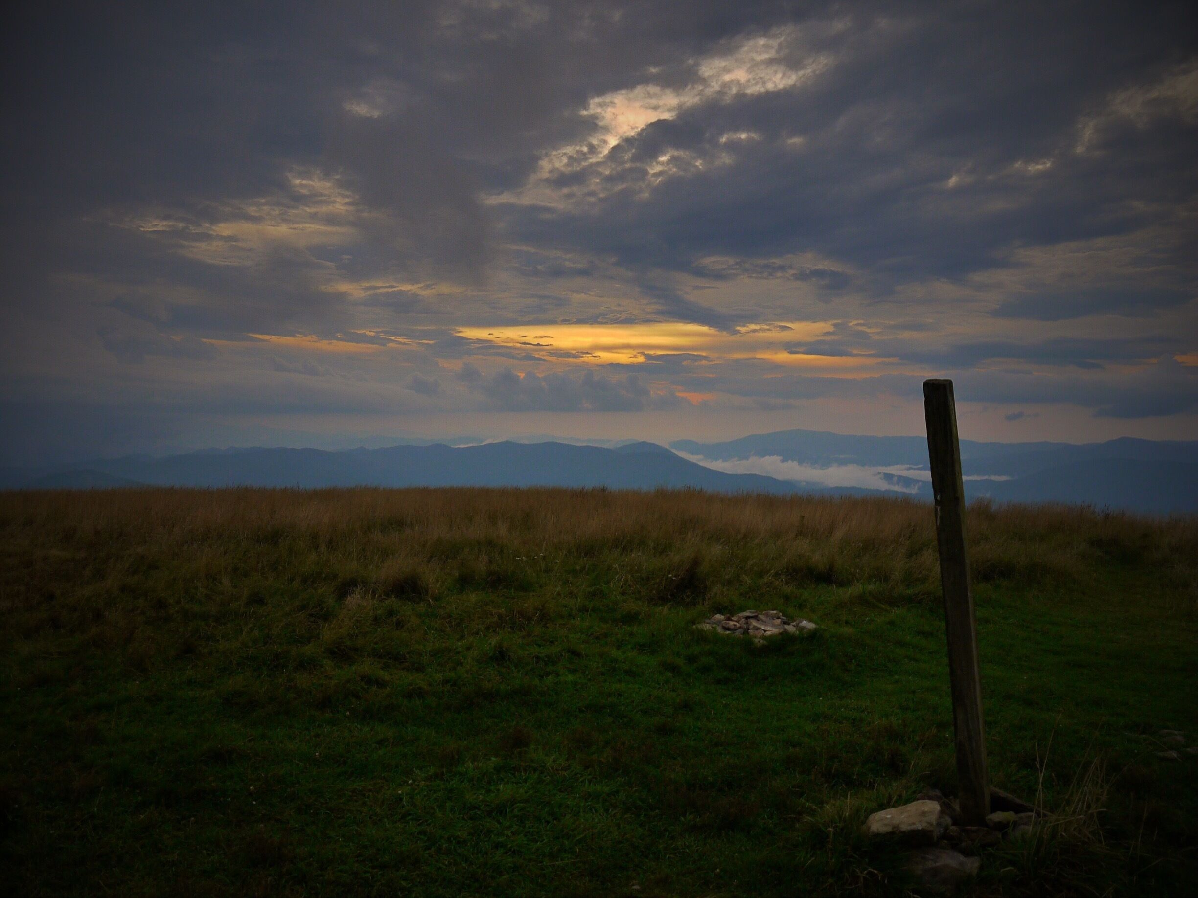 Sunset over the Appalachian Mountains.  Photo was taken from Big Bald Mountain on TN/NC border from the Appalachian Trail. 