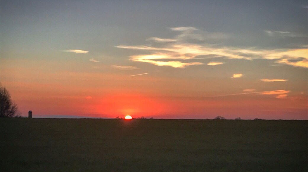 Cloudy but bright at low tide.