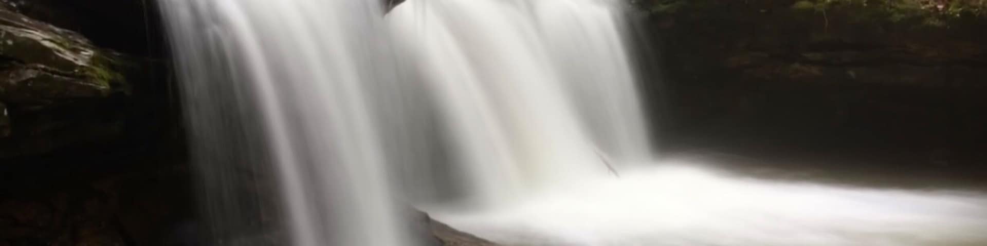 Nice waterfall along the Flat Fork Trail.