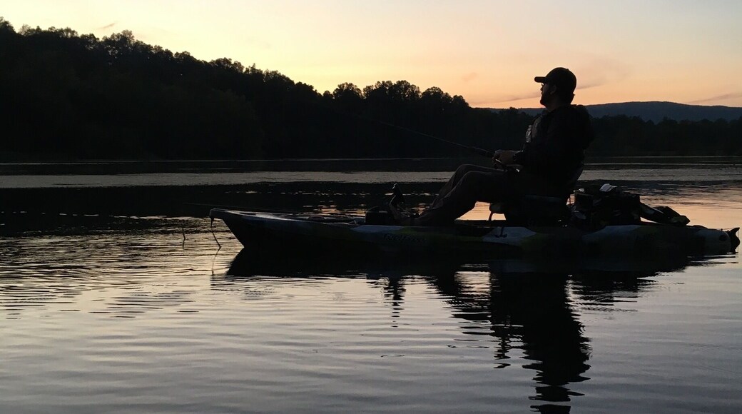 Secluded little getaway that's a great place to explore and do a little fishing! Caught my first bass!