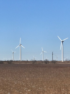 There are a whole bunch of windmills out here on the way to Lubbock!