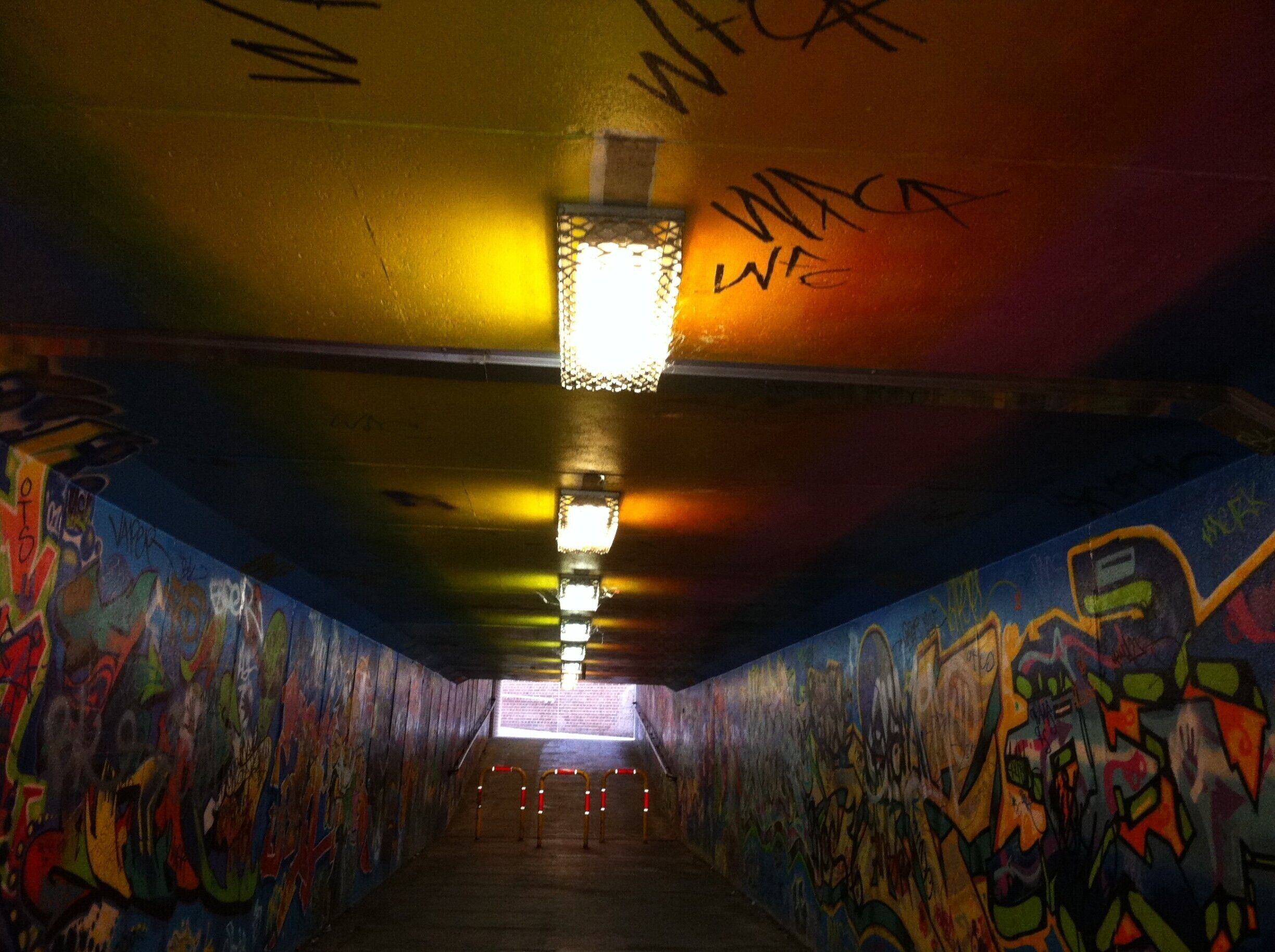 tunnel that leads to the train station