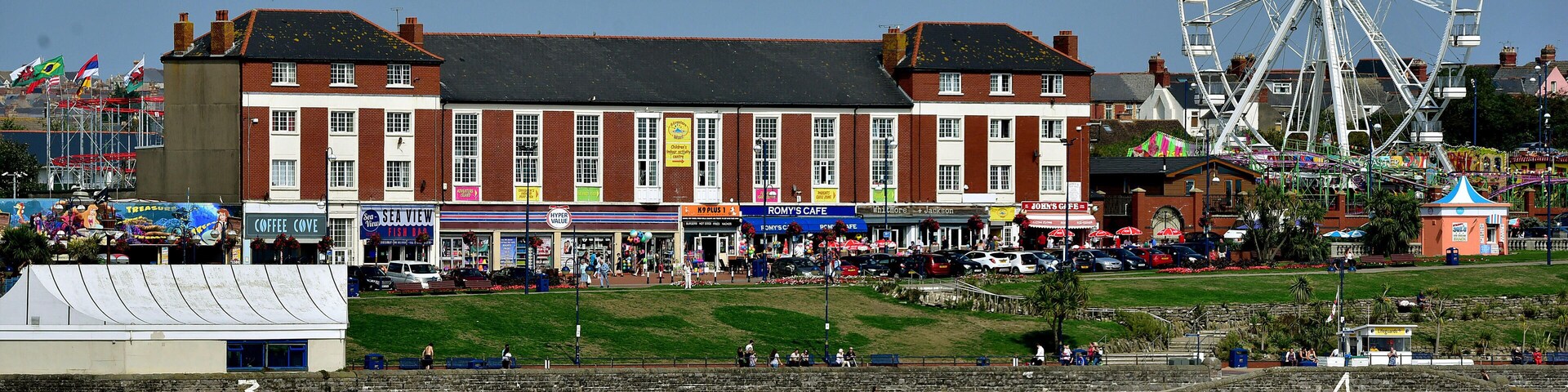 PJ16YE Barry Island, Vale of Glamorgan, South Wales is a popular seaside tourist attraction. Pictured enjoying late summer sunshine 2018 . Whitmore Bay pic.