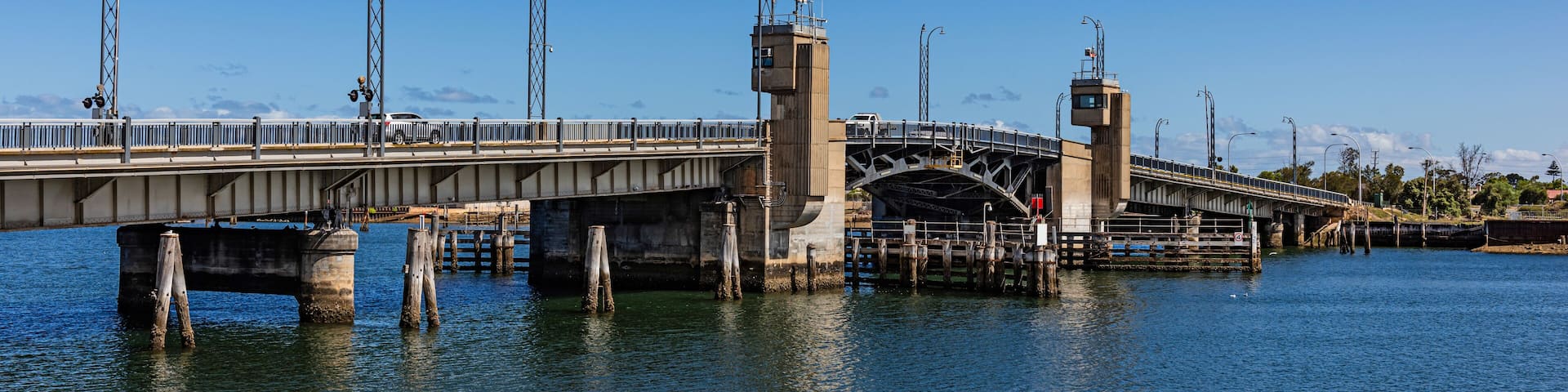 Port Adelaide, South Australia - Birkenhead Bridge across port Adelaide River