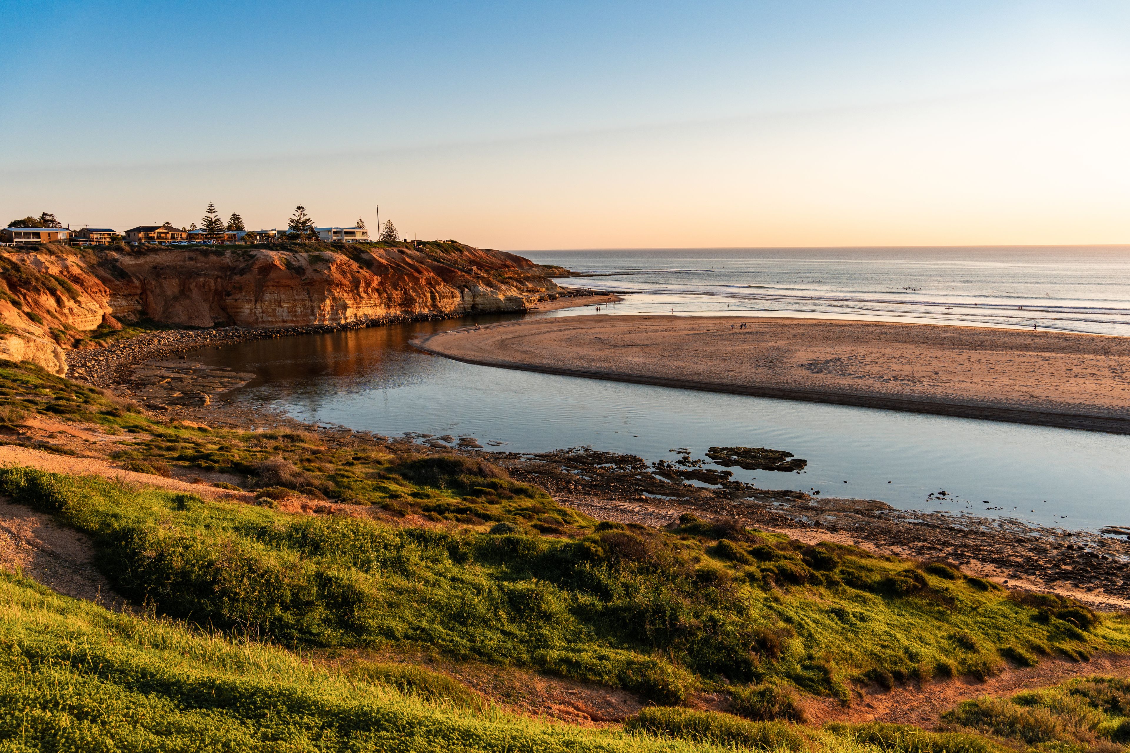 Golden Hour at the Onkaparinga River Mouth, Port Noarlunga