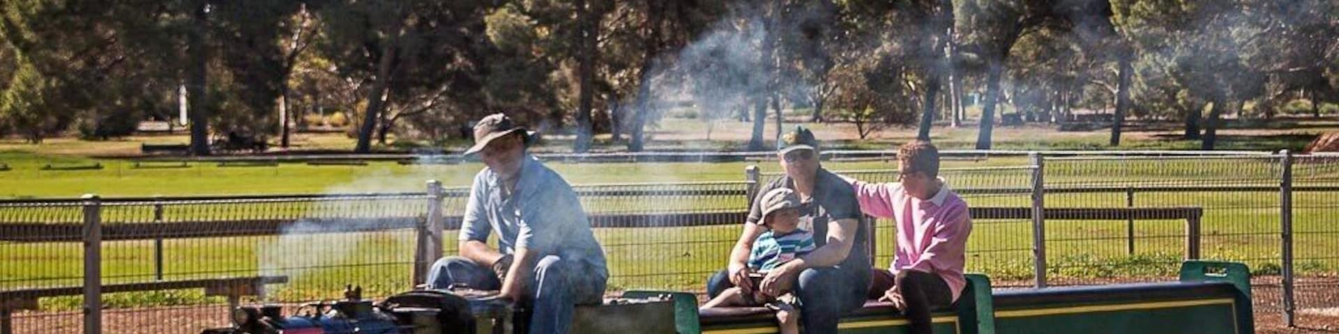 who doesn't love time outdoors, riding a steam train, lol