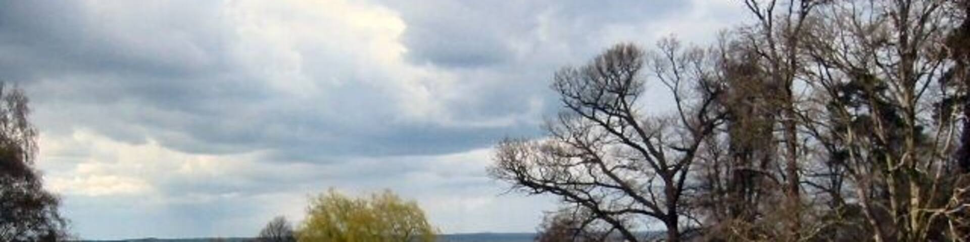 Ampthill Park A painterly view from the top of Ampthill Park looking towards Bedford. The park is teeming with rabbits.