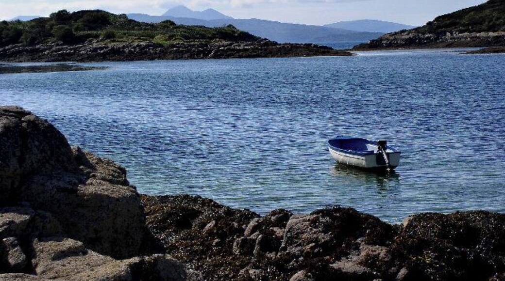 Badicaul. On the shore at Badicaul looking over the Black Islands towards Skye