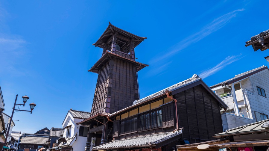 小江戸 川越 鐘つき通りの風景