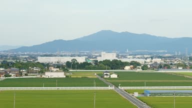 The Minō Mountains in Fukuoka prefecture. This is the view from west(Tower at City hall Chiroda branch office in Kanzaki city, Saga prefecture).