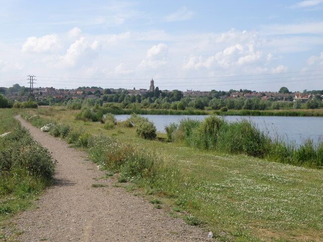 Flood plain near Irthlingborough