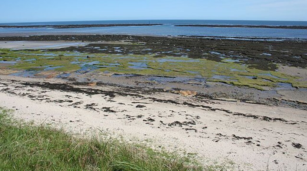 Boulmer Haven The entrance to Boulmer Haven from the coast path.