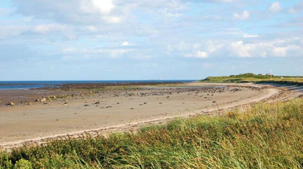 Beach at Boulmer looking south to Seaton Point