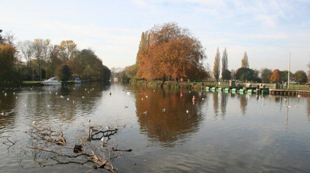River Ouse Looking north west from the Main Sluice at Godmanchester