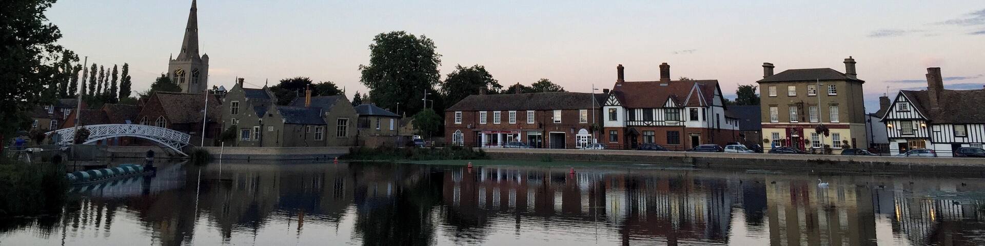 Godmanchester's Causeway, which overlooks the River Great Ouse