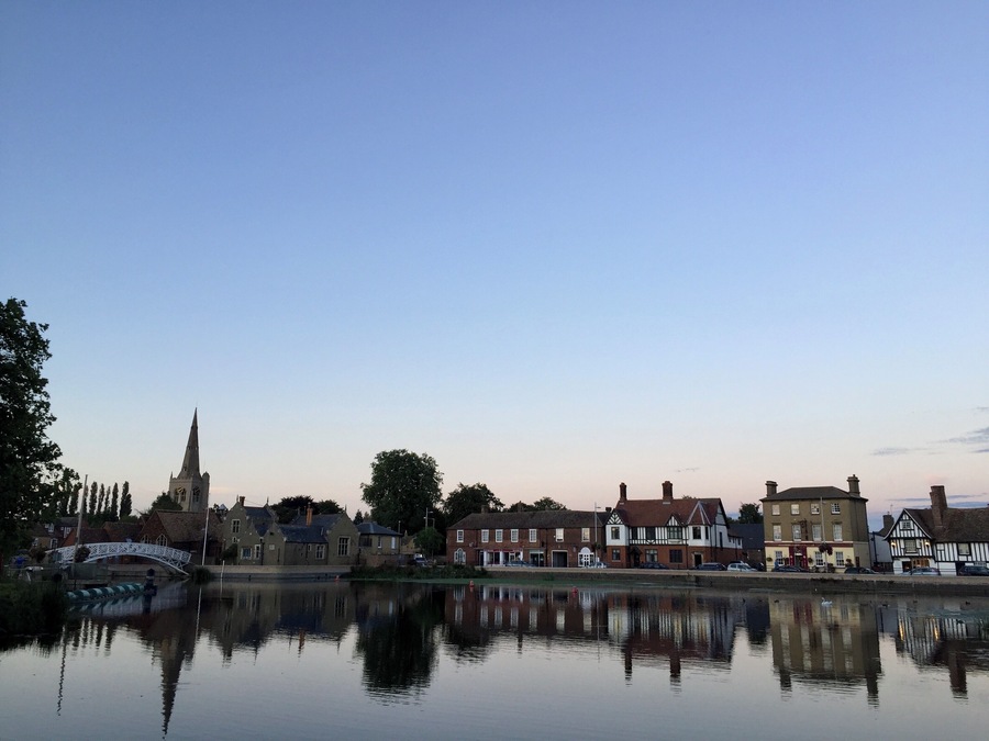 Godmanchester's Causeway, which overlooks the River Great Ouse