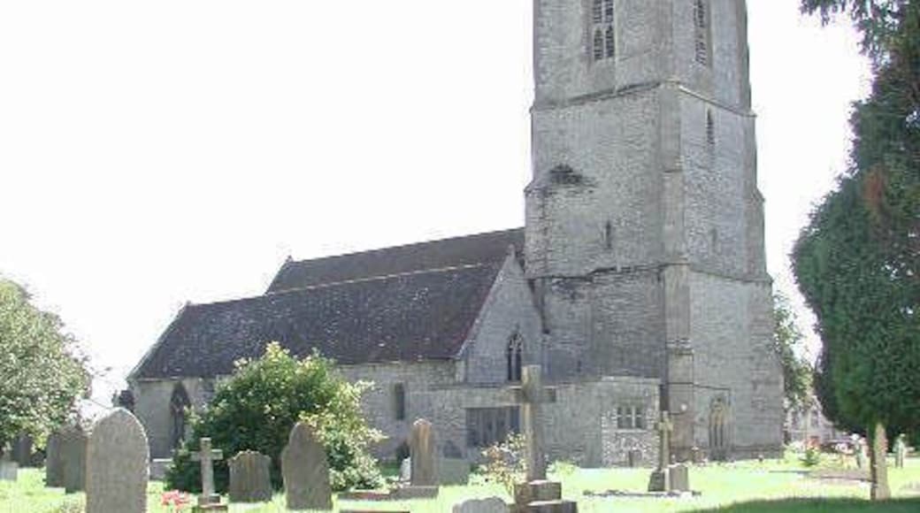 Pucklechurch (Glos) St Thomas a Becket church. A little bit overexposed - the first picture ever taken with my digital camera!