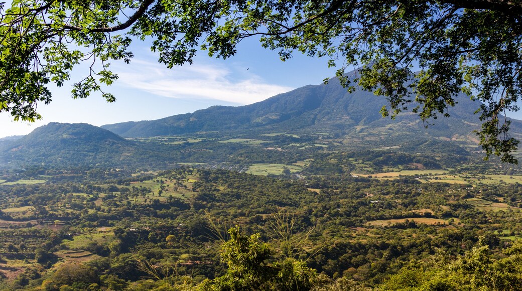 Lower green valley of the Chinchontepec Volcano in San Vicente, El Salvador, Central America