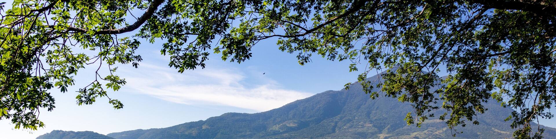 Lower green valley of the Chinchontepec Volcano in San Vicente, El Salvador, Central America