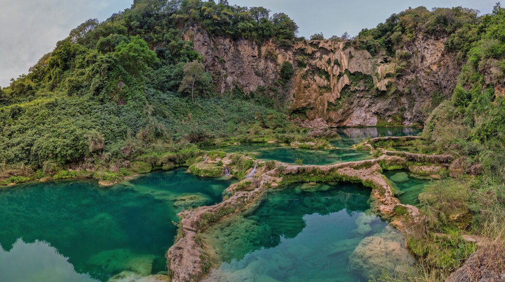 Waterfall hidden in the (EL SALTO-EL MECO) san luis potosi Mexic