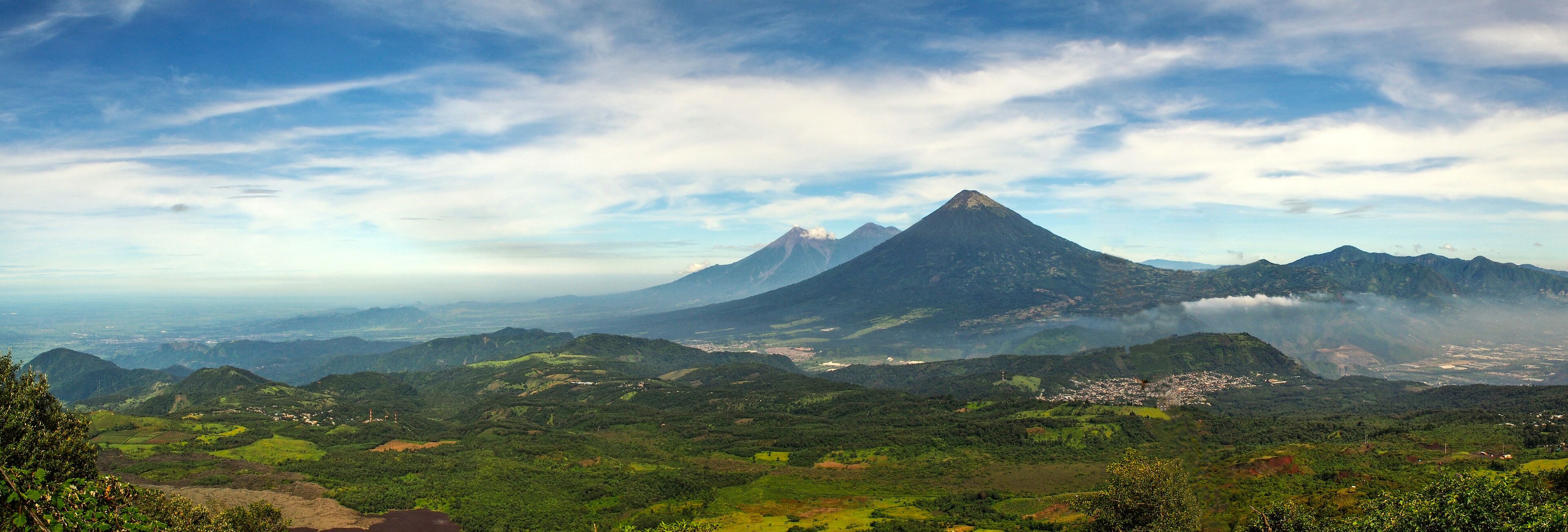 Panoramic view from Pacaya volcano
