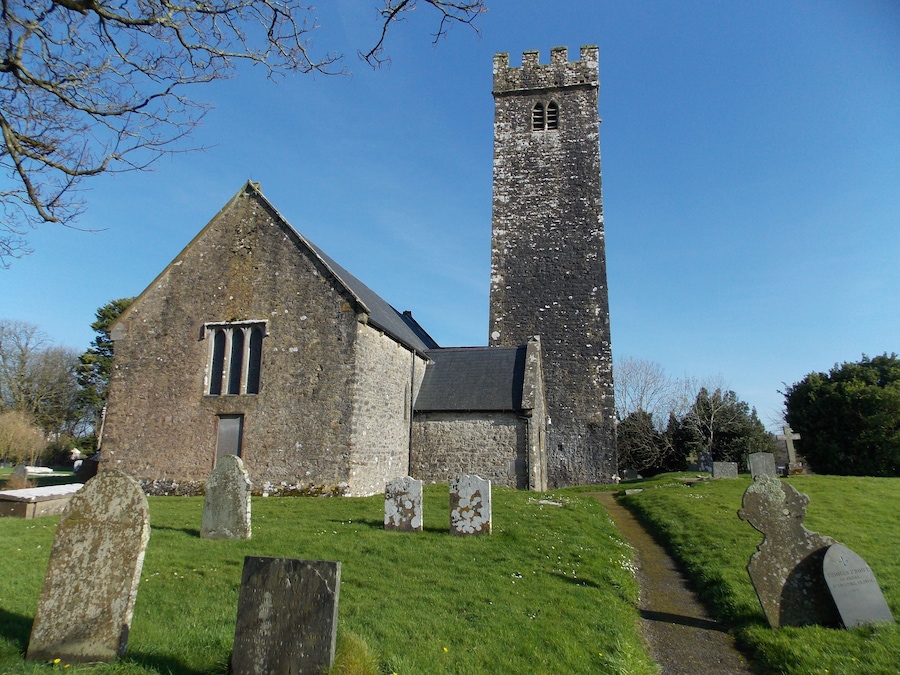 Beautiful old church in St Florence, Pembrokeshire, Wales