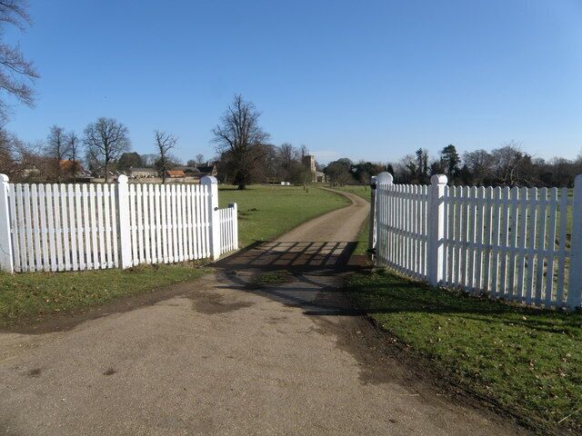 Gateway to the Hall at Cranford St Andrew The Hall and Church sit in a parkland setting with footpaths access to the Church and Cranford St John.