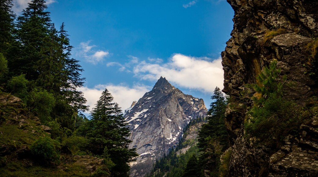 Majestic Horn of Harsil Peaks with Glacial River, Uttarkashi, India
