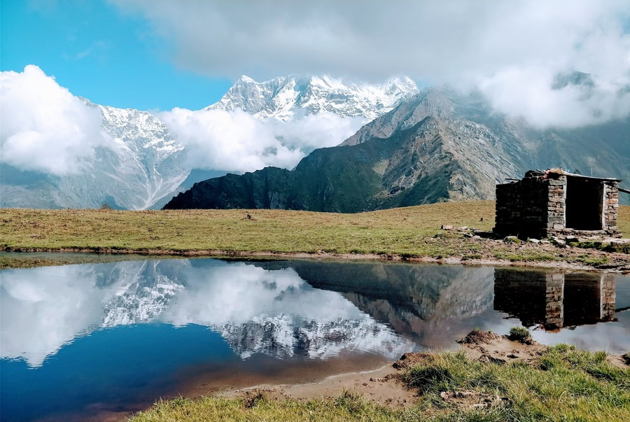 beauty of the mountains and colors of nature.