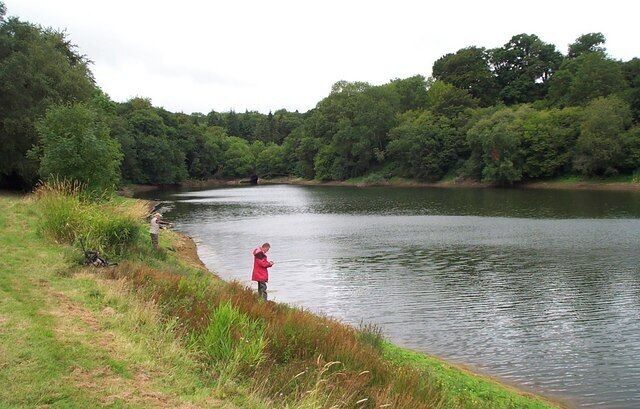 Anglers at Hawkridge Reservoir.