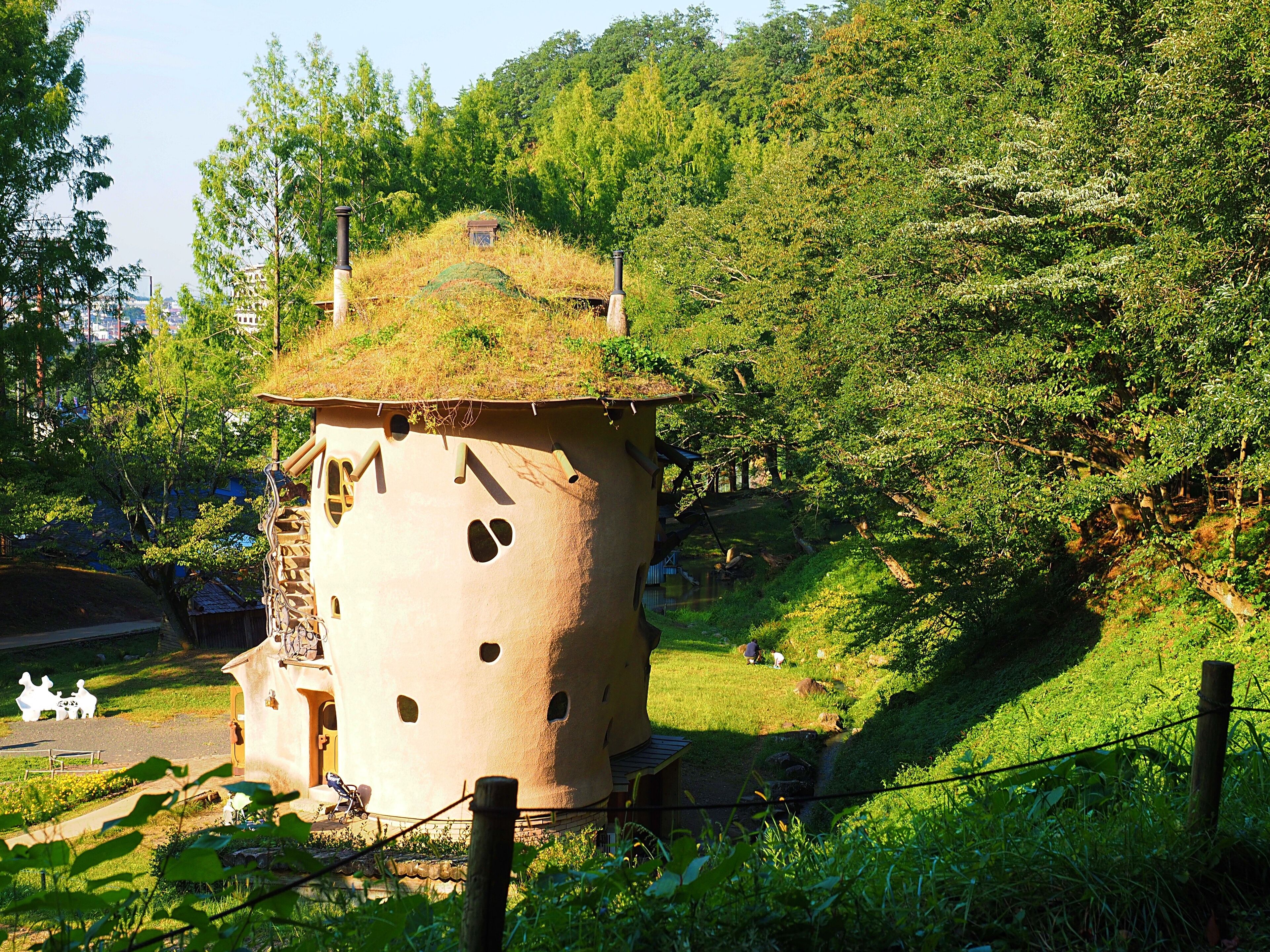 funny house scenary of akebono children's forest park Hanno city Saitama,Japan