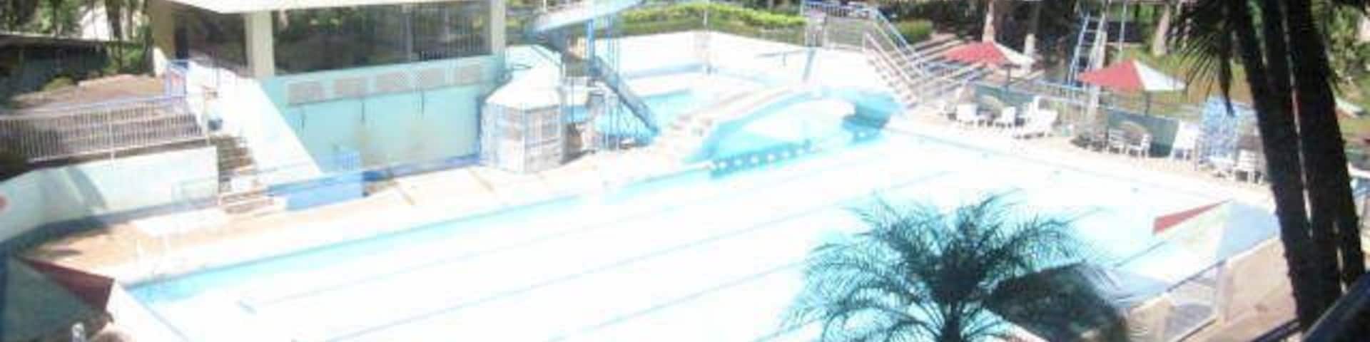 a resort in a forest like since it was surrounded by big trees, you can feel the fresh air and cool freezing air in the morning.