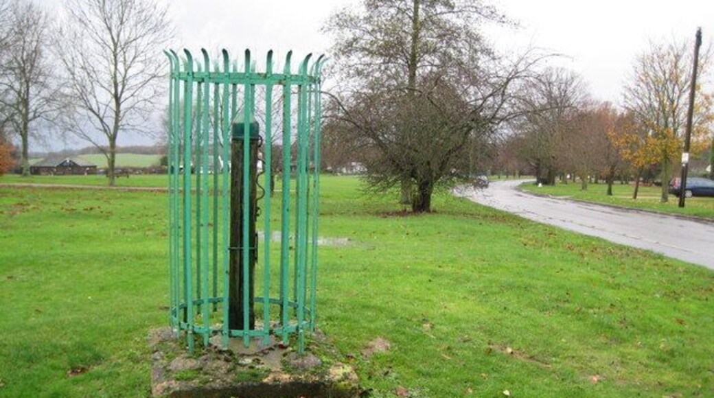 Datchworth Green: The Whipping Post The small plaque on the post states that it was last known to have been used on 27 July 1665 when two vagabonds were publicly flogged here. (Please note that the true co-ordinates of the post are TL 2687 1825, but that plots in the middle of the road, so I have amended them slightly to fit the mapping better.)