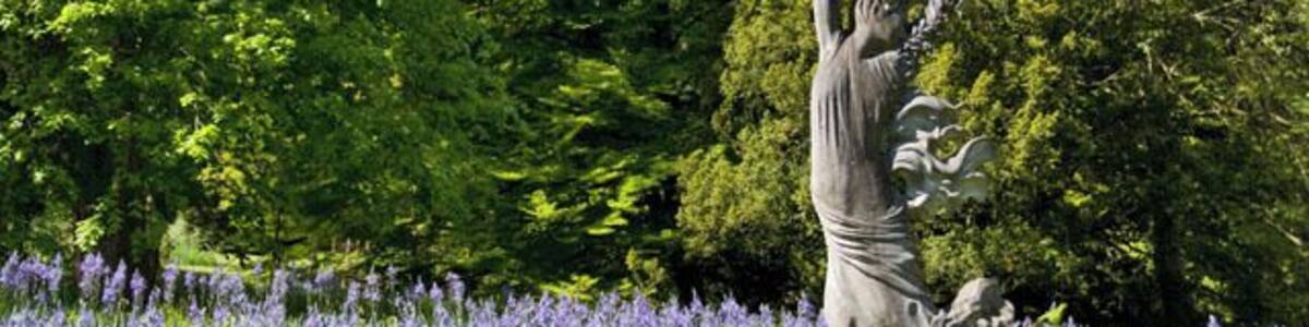 Statue of Daphne, Batsford. Statue sculpted by Simon Verity in the wildflower area. It was commissioned by Frederick Anthony Hamilton Wills, who succeeded his father as the 2nd Lord Dulverton in 1956.