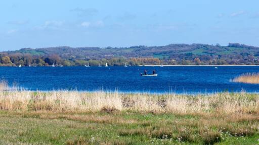 Chew Valley Lake and reservoir Somerset England uk panorama