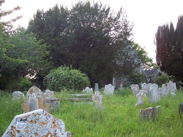 Gravestones at St Peter's, Britford There are a number of very old tombs and gravestones within the churchyard.