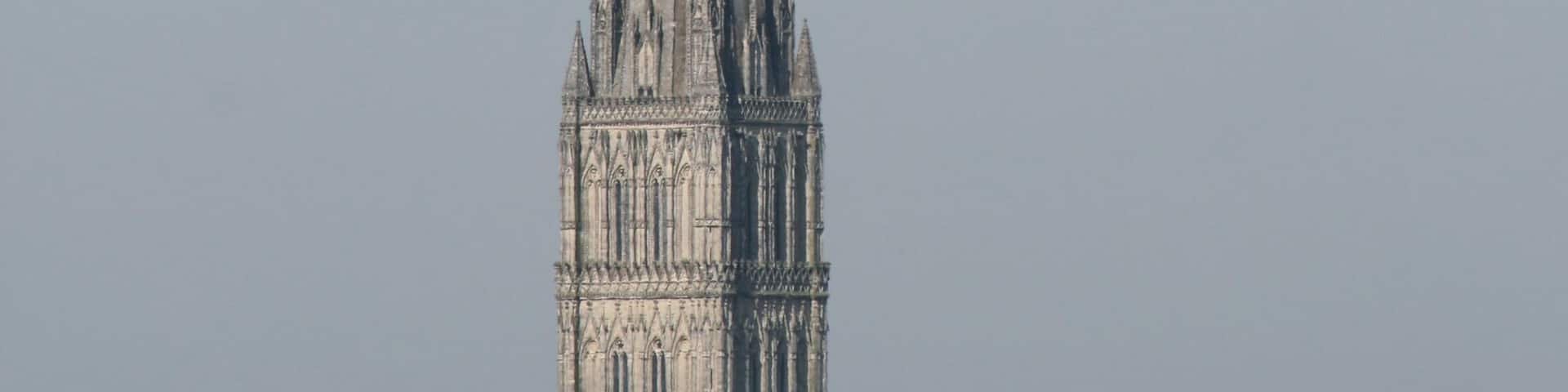 Salisbury Cathedral at a distance of 1.25 miles (2 km) from the south east on the A338 Fordingbridge Road close to the village of Britford. The image is dedicated to the students, the academic staff, the supporting and administrative staffs at the University of Leeds Dental Institute, who bent the rules just a little to salvage Brian Burnell's holiday in Yorkshire in 2010, for which he is very grateful. Image uploaded by me User:George.Hutchinson from a photograph taken by and supplied by Brian Burnell. Wikipedia editors are reminded that the copyright remains with the photographer, and that the terms of the Creative Commons licence; that allow editors to reuse this image apply to Wikipedia editors also, as they do to other re-users of this image. Breaches of the licence terms are not only unlawful, but are also antisocial, in that breaches discourage photographers from making their images freely available to everyone without payment. Wikipedia re-users are also reminded of the license terms that derivatives of this image should not imply that the adaptation is endorsed or approved by the author or copyright holder. Neither should derivatives be presented as the creation of the author or copyright holder, while clearly stating that the adaptation is a derivative of the original. Attribution online should be in this format Brian Burnell. On the printed page, a simpler form is acceptable - example: "Image: Brian Burnell". Non-Wikipedia users are requested to advise Brian Burnell of its use other than on Wikipedia.